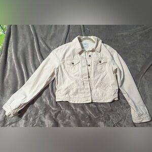 2 Denim Jackets. Torrid: Red, sz 0, Old Navy Sz L (see all pics)